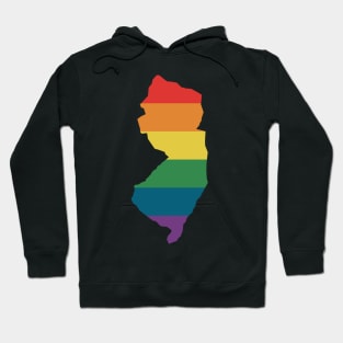 New Jersey State Rainbow Hoodie